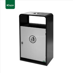 Outdoor Ashtray Stainless Steel Trash Bin 40Ltr