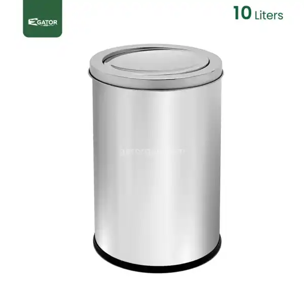 10 litres Swing Lid Waste Bin Gator SS23-10