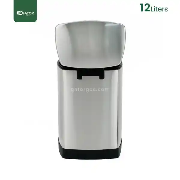 12 Litres Rectangle Pedal Trash Bin Gator SS32-12