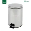 12 Litres Stainless Steel Pedal Waste Bin Gator SS01-12