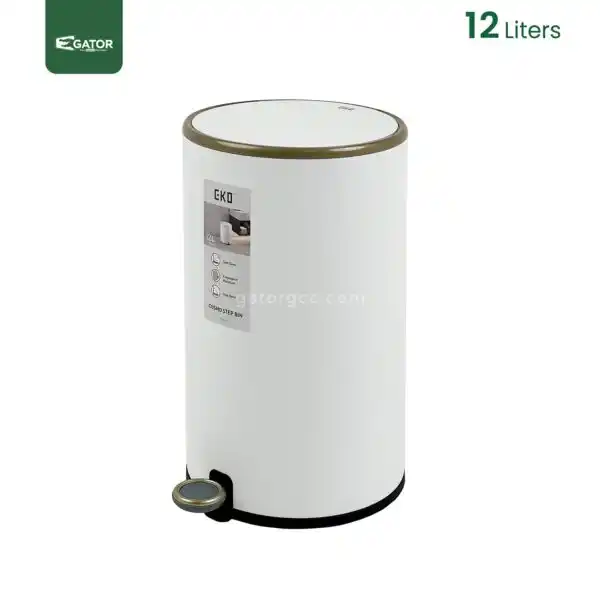 12 Litres Steel Step Waste Bin Gator SS92-12
