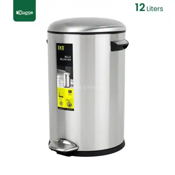 12 litres Heavy Duty Stainless Steel Bin Gator UAE SS46-12