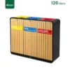 120 Litres Recycle Bin Steel Wood Gator UAE RB15