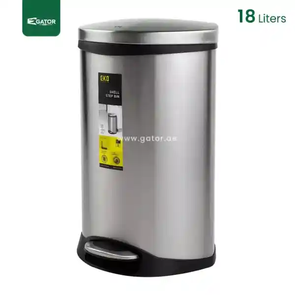 18 litres Stainless Steel Pedal Bin Gator UAE SS56-18