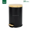 20 Litres Black Bamboo Top Trash Can Gator SS25K-20