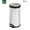 27 litres Silent Close Pedal Bin Gator SS07-27