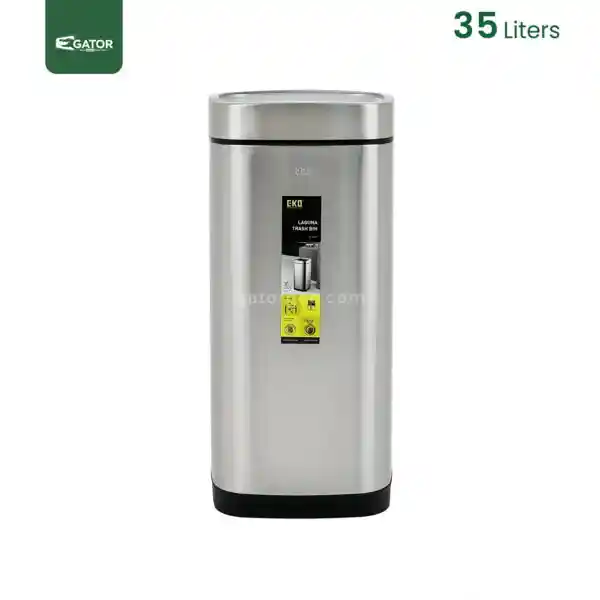 35 litres Fingerprint Proof Open Top Bin Gator SS50-35