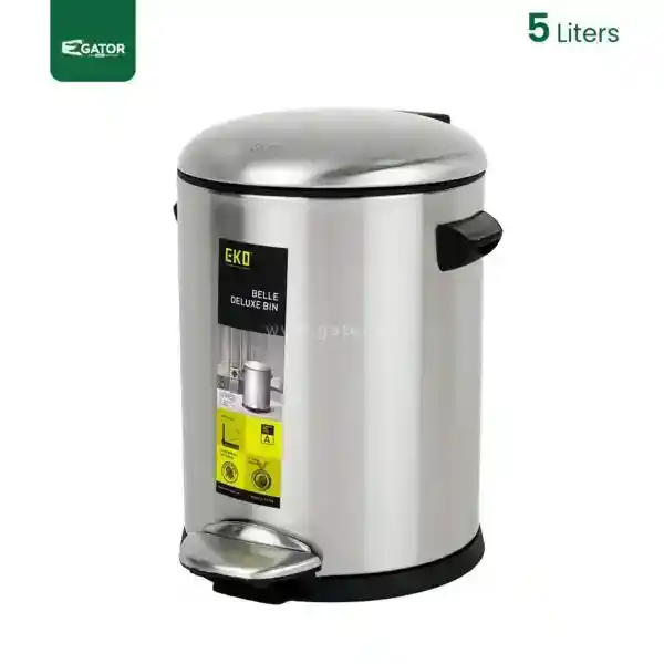 5 Litres Heavy Duty Stainless Steel Bin Gator UAE SS46-5