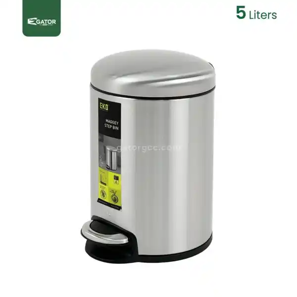 5 Litres Stainless Steel Soft Close Bin Gator UAE SS98-5