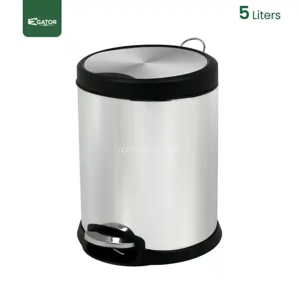 5 litres Silent Close Pedal Bin Gator SS07-5