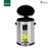 5 litres open Heavy Duty Stainless Steel Bin Gator UAE SS46