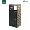 63L Stainless Steel Outdoor Trash Bin Gator UAE RB28-63