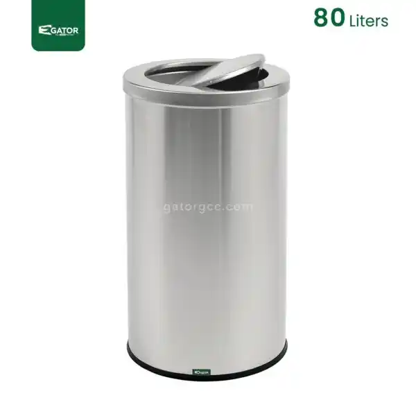 80 Litres Swing Lid Waste Bin Gator SS23-80