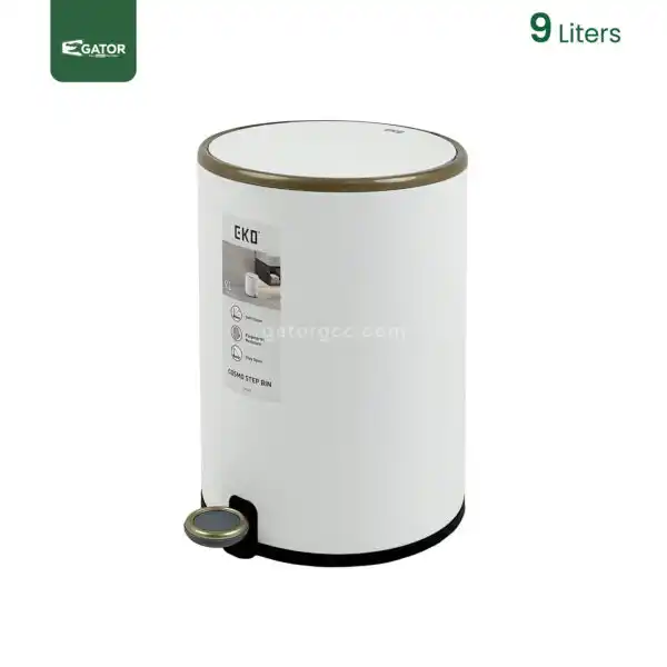 9 Litres Steel Step Waste Bin Gator SS92-9