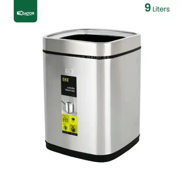 9 litres Fingerprint Proof Open Top Bin Gator SS50-9