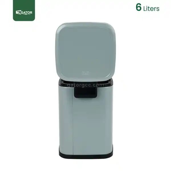 Back blue Steel Step Waste Bin Gator UAE SS93B-6