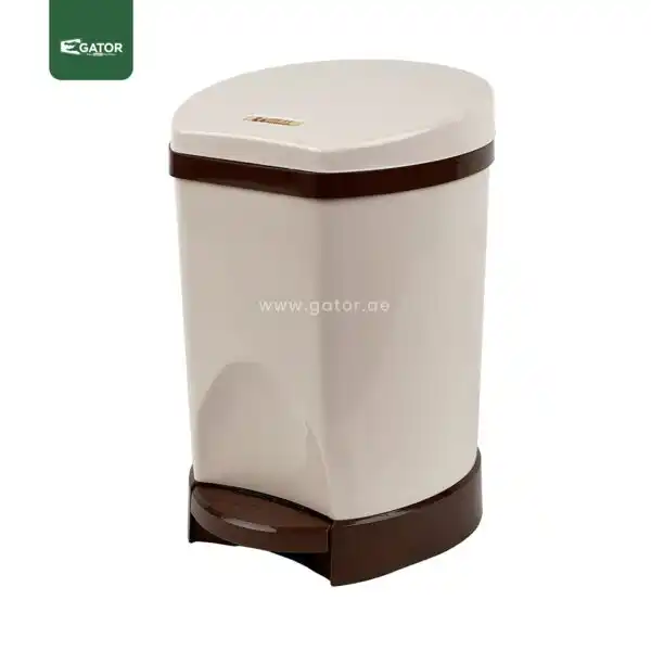 Beige 15L Plastic Garbage Bin Gator UAE GC33N