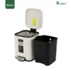 Beige open Steel Step Waste Bin Gator UAE SS93E-9