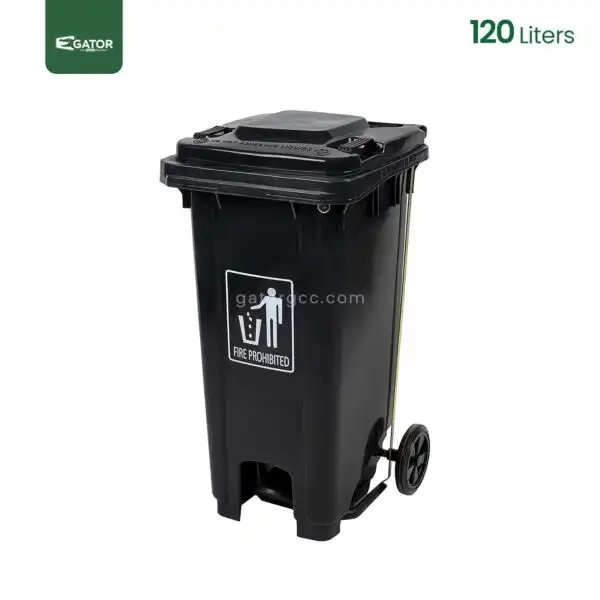 Black Plastic Garbage Bin Gator UAE GC50K