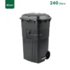 Black Wheeled Plastic Waste Bin Gator UAE GC01K