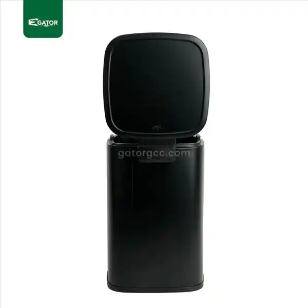 Black back Steel Step Waste Bin Gator UAE SS93K