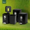 Black live group Steel Step Waste Bin Gator UAE SS93