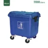 Blue 1100 Liter Mobile Garbage Bin Gator UAE GC48B-1100