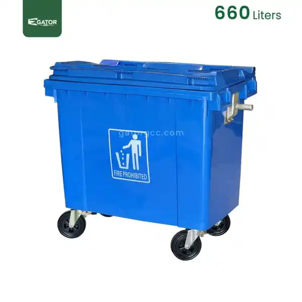 Blue 660 Liter Garbage Bin Gator UAE GC49B-660