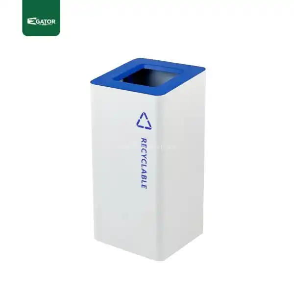 Blue Outdoor Ashtray Recycle Bin Gator UAE RB23B