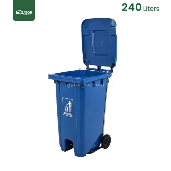 Blue Plastic Garbage Bin Gator UAE GC50B-240