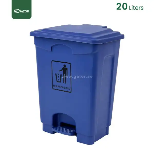 Blue Plastic Waste Bin 20L gator Bins GC35B