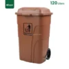 Brow Wheeled Plastic Waste Bin Gator UAE GC01N