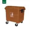 Brown 1100 Liter Mobile Garbage Bin Gator UAE GC48N