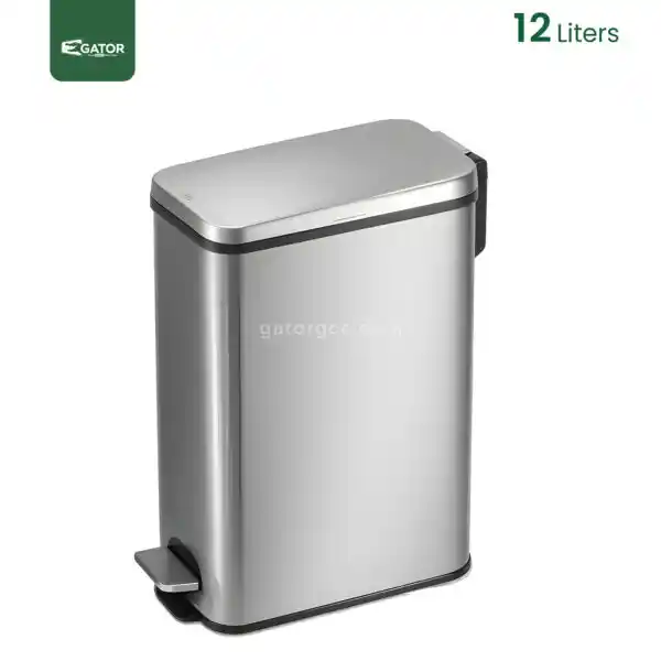 Brushed Stainless Steel Waste Bin Gator SS48-12