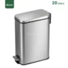 Brushed Stainless Steel Waste Bin Gator SS48-20