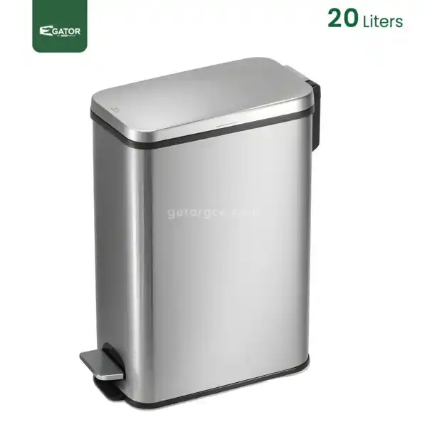 Brushed Stainless Steel Waste Bin Gator SS48-20