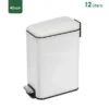 Brushed Stainless Steel Waste Bin Gator SS48W-12