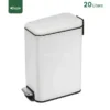 Brushed Stainless Steel Waste Bin Gator SS48W-20