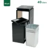 Detail Metal Coated Trash Bin Gator UAE RB30