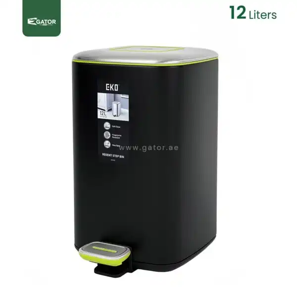 EKO Square Step Trash Bin Gator SS71K-12