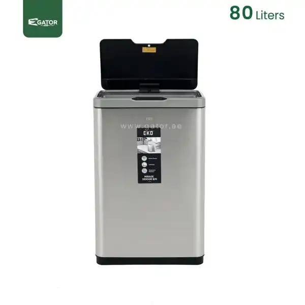 Front View Touchless Sensor Bin Gator SS40-80