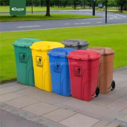 Wheeled Plastic Waste Bin 120L ,240L | Heavy-Duty Trash Container -Gator
