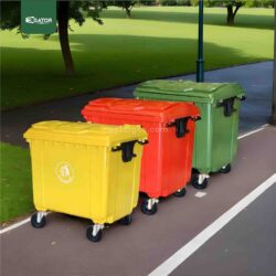 Heavy Duty Outdoor Mobile Garbage Bin 1100L