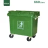 Green 660 Liter Garbage Bin Gator UAE GC49G-660