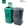 Green Grey Wheeled Plastic Waste Bin Gator UAE GC01