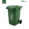 Green Heavy Duty Wheeled Waste Bin Gator UAE GC53G-100