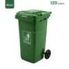Green Heavy Duty Wheeled Waste Bin Gator UAE GC53G-120