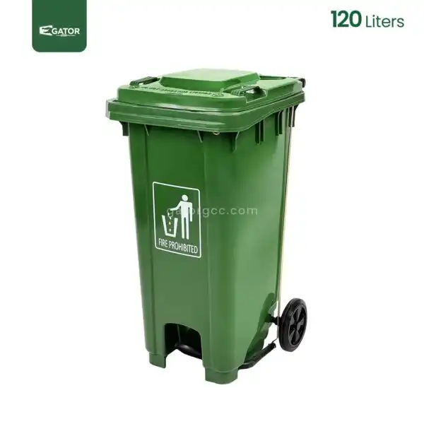 Green 'Plastic Garbage Bin Gator UAE GC50G-120