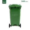 Green Plastic Garbage Bin Gator UAE GC50G-240