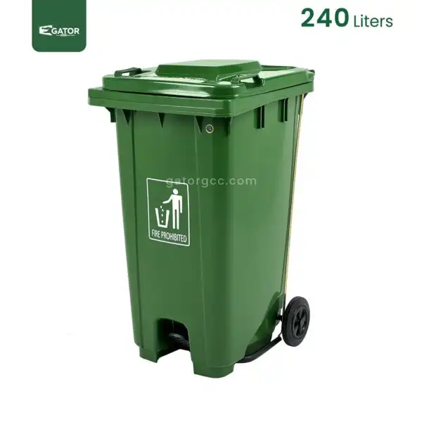 Green Plastic Garbage Bin Gator UAE GC50G